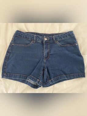 Faded Glory Dark Blue Denim Jean Shorts